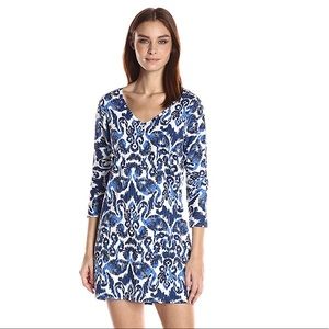 Lilly Pulitzer Cori Dress Resort Navy Beach Bather